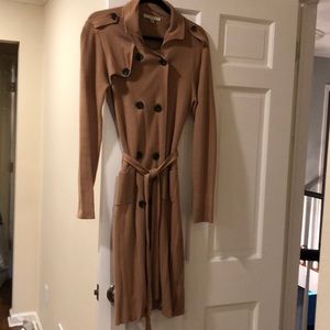 Long double breasted sweater.